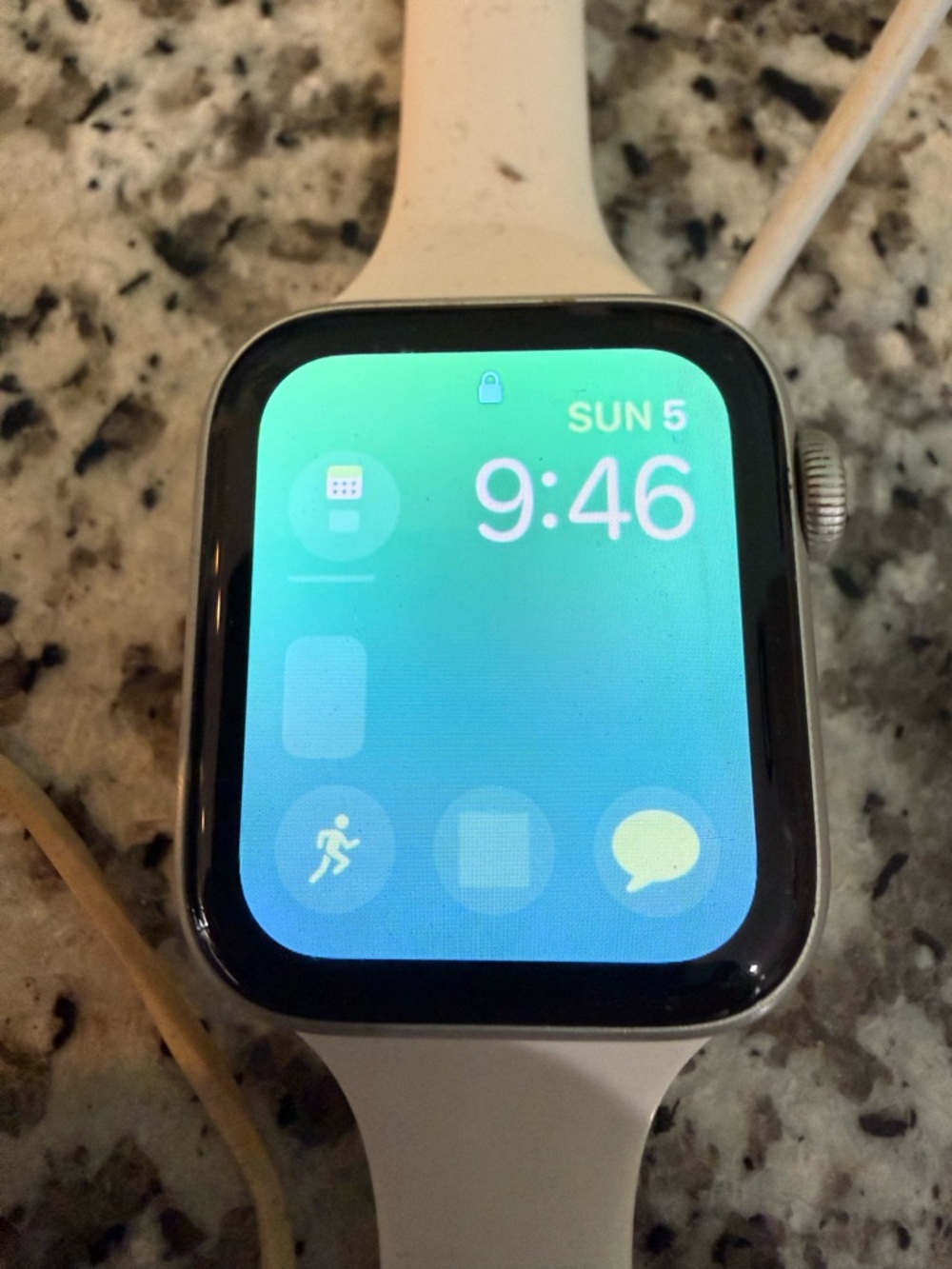 Apple Smartwatch with White Band